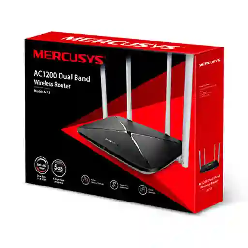 Router Extensor Mercusys Wds Wifi Ac1200 Banda Dual Gigabit Ac12