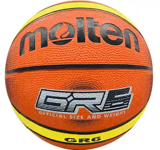 Balón De Baloncesto #6 Molten Bgrx6 Rb / Naranja-amarillo-ti