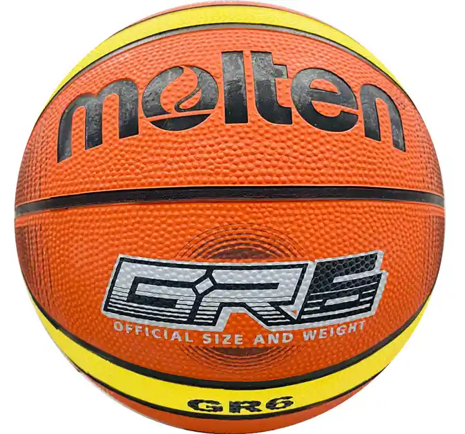 Balón De Baloncesto #6 Molten Bgrx6 Rb / Naranja-amarillo-ti