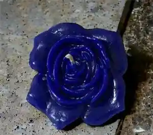 Vela Perfumada Rosas Flotantes Azul