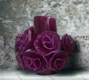 Velón Clavel Morado