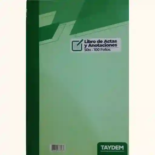 Libro De Actas Y Anotaciones