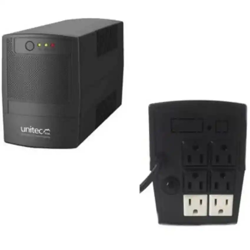 Ups Interactiva Unitec 850 Led / 600va - 6 Tomas