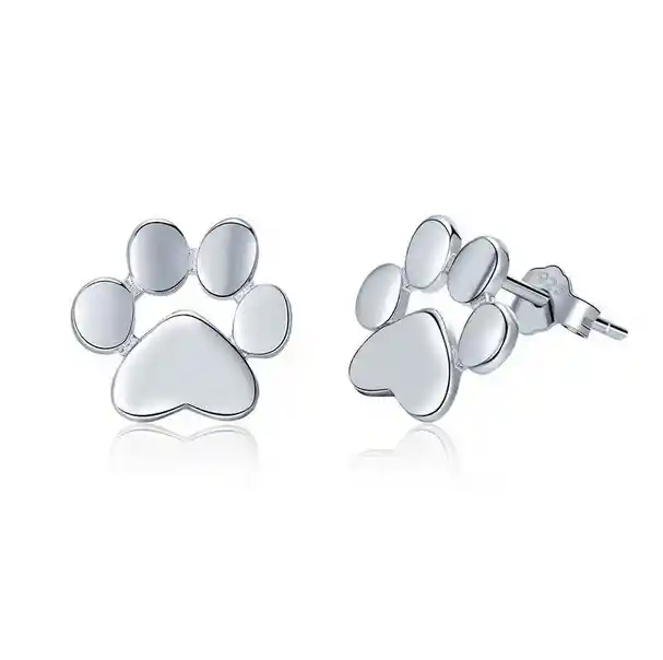 Aretes Huellas Para Mujer Fabricados En Plata 925