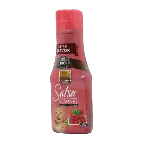 Salsa Natural Select Gatos Sabor A Carne 220ml