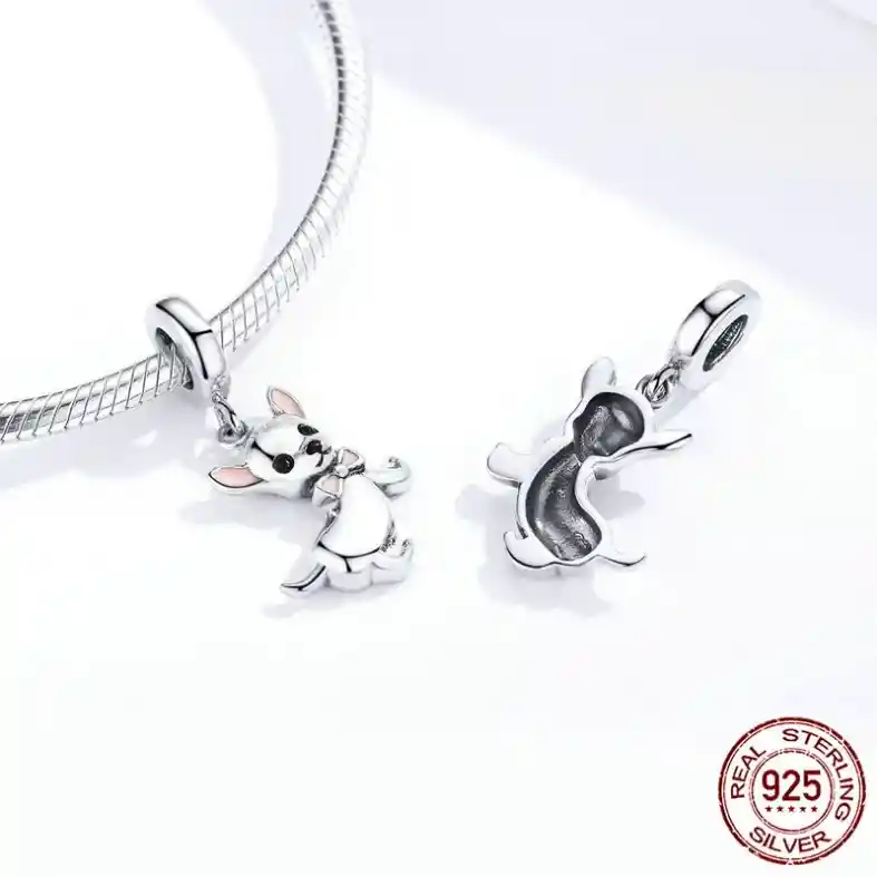 Charm Dije Para Mujer Perro Chihuahua En Plata 925