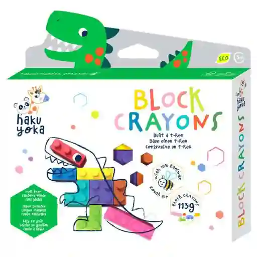 Set De Crayones Para Niños Colores Figuras Geométricas Trex