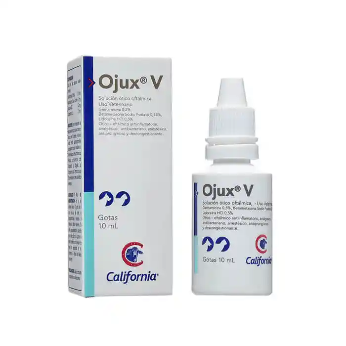 Ojux Para Mascotas Solucion Otico Oftalmica Ojux Para Perros Y Gatos Ojux V 10ml