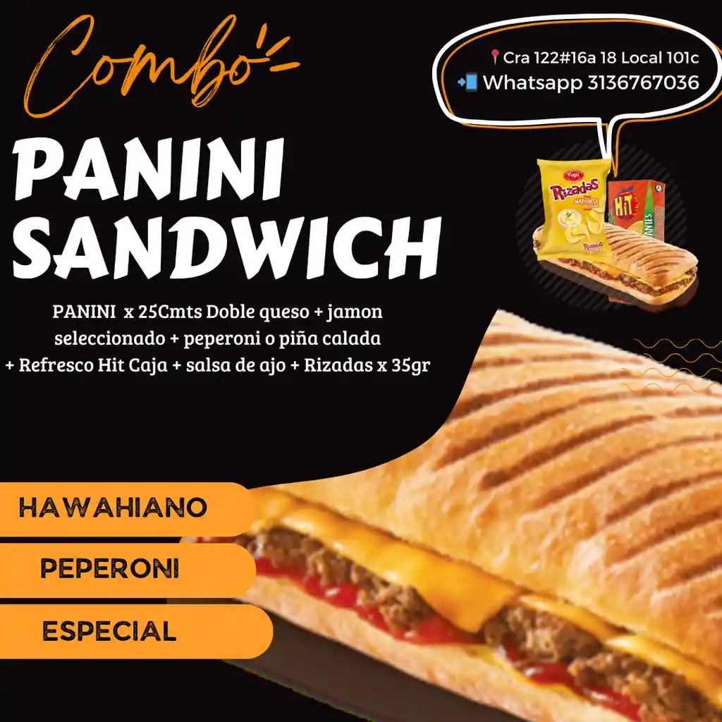 Panini Sandwich Hawainano
