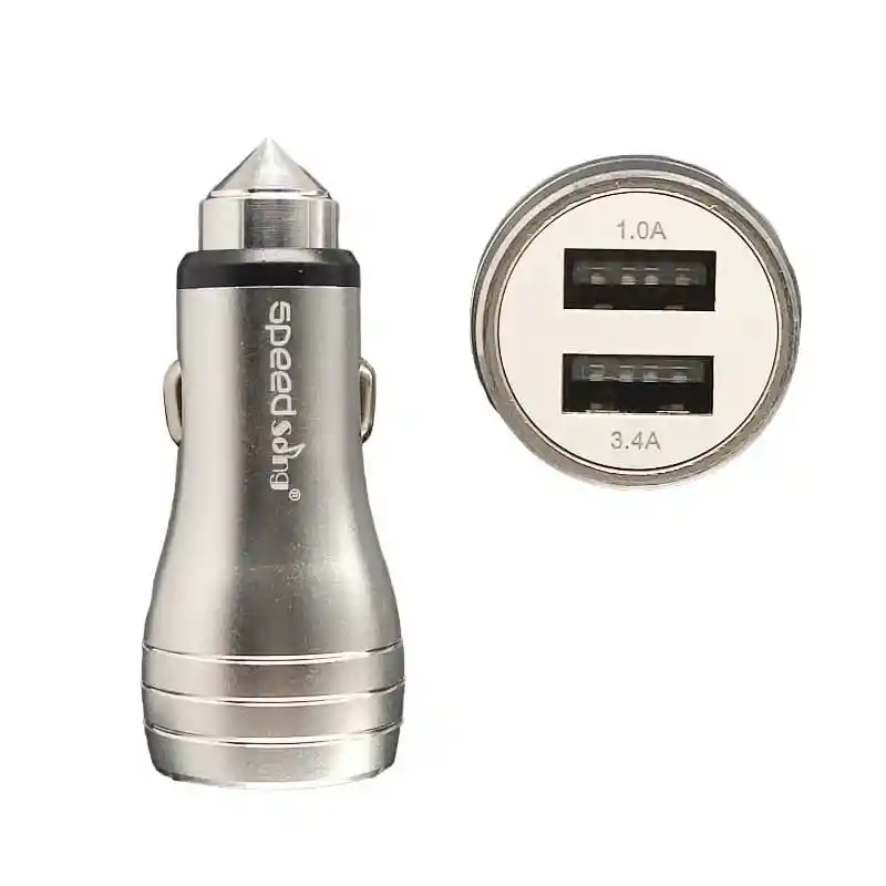 Cargador Adaptador Cigarrera Carro X2 Usb 3.4 Amp Sg-46c