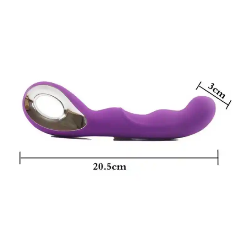 Vibrador Recargable Siliconado 10 Modos De Vibraciòn