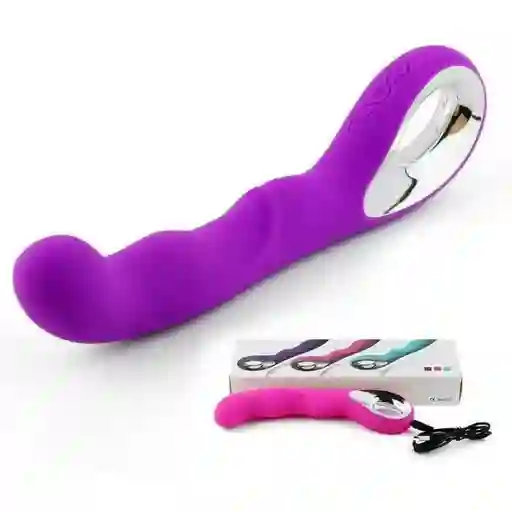 Vibrador Recargable Siliconado 10 Modos De Vibraciòn