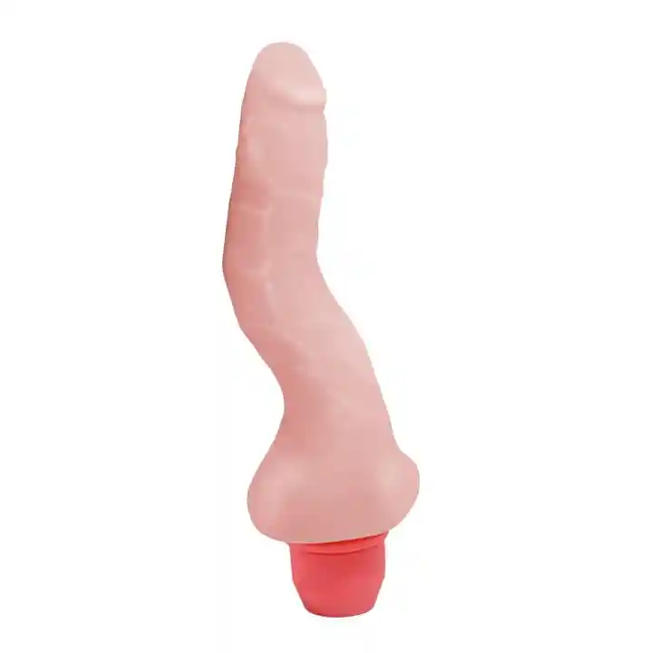 Vibrador Flexible Textura Tipo Real 18cm