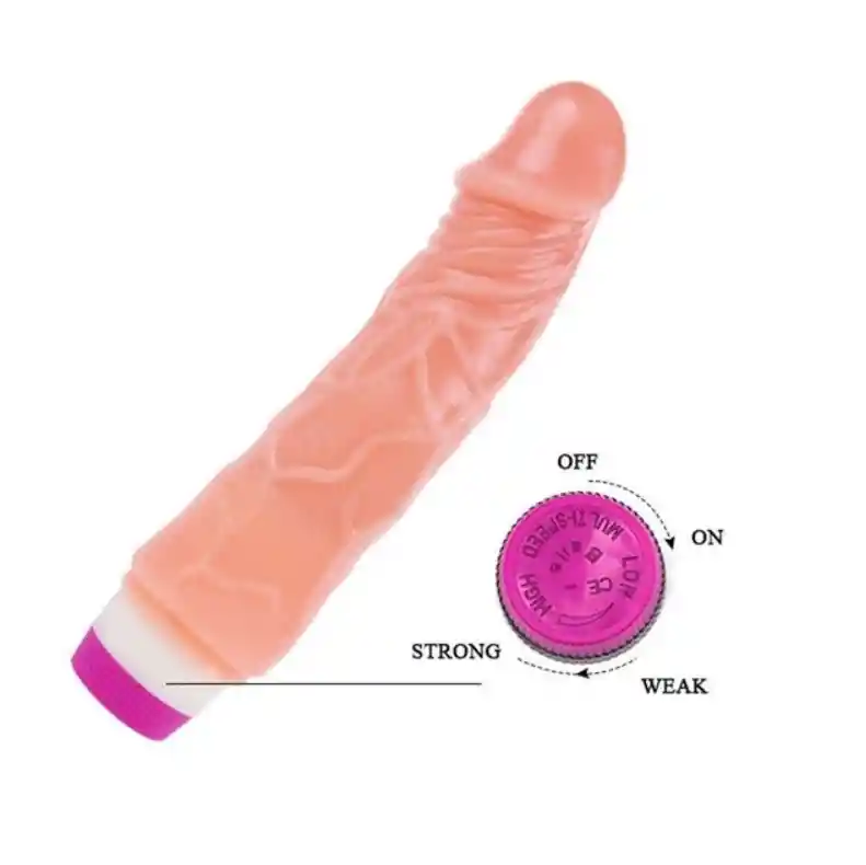 Vibrador Tipo Real Vibracion Graduable 20,5 Cm