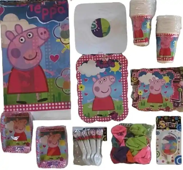 Kit Decoración Fiesta Cumpleaños Pepa Pig