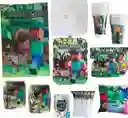 Kit Decoración Fiesta Cumpleaños Minecraft