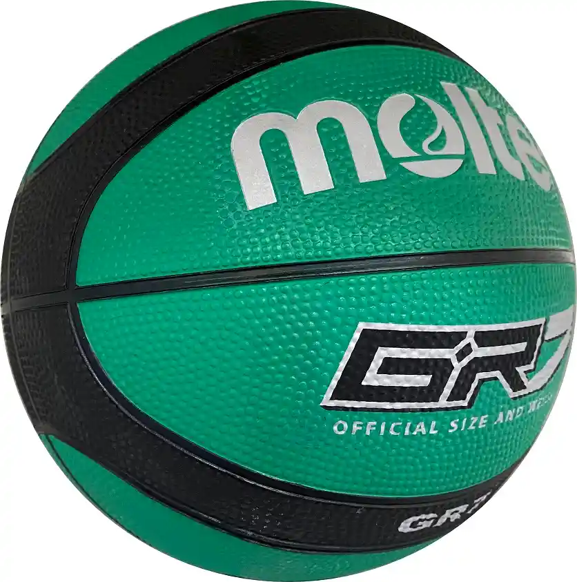 Balón De Baloncesto #7 Molten Bgr7 12 Paneles, En Caucho/ Verde-negro-gk