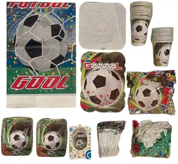 Kit Decoración Fiesta Cumpleaños Futbol