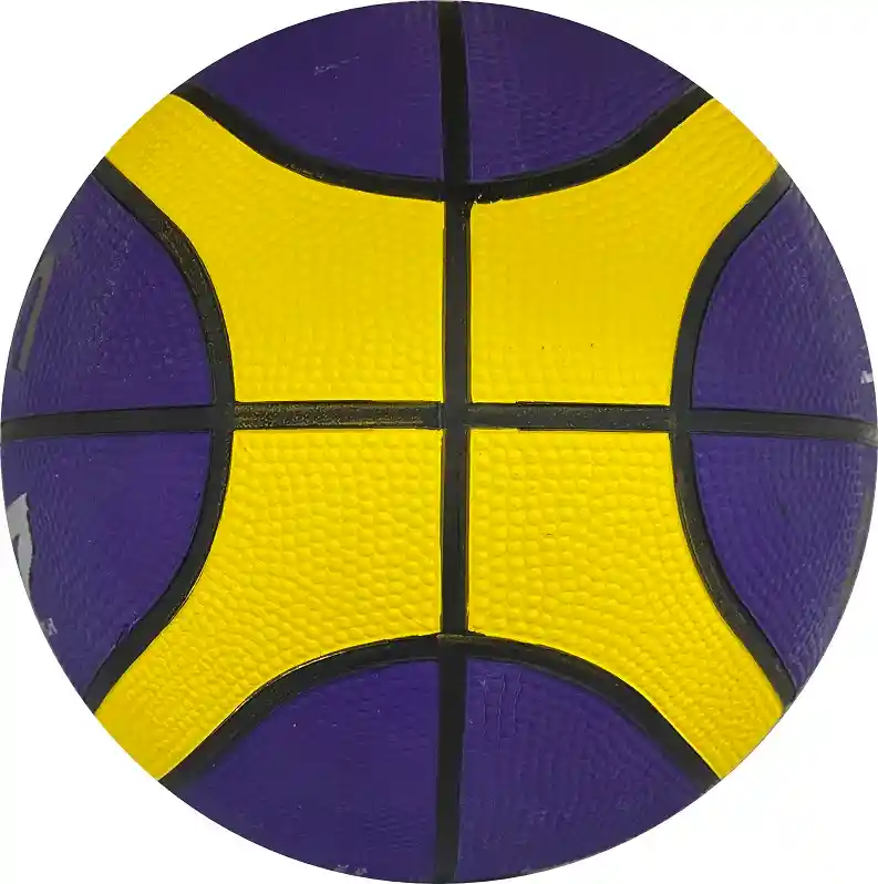 Balón De Baloncesto #7 Molten Bgr7 12 Paneles, En Caucho/ Morado-amarillo-vy