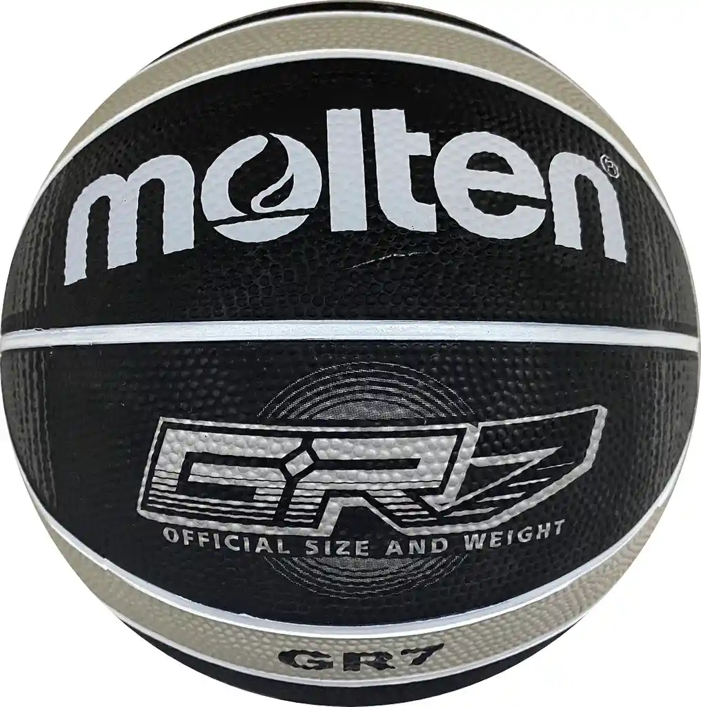 Balón De Baloncesto #7 Molten Bgrx7-ks/ Negro-gris-ks