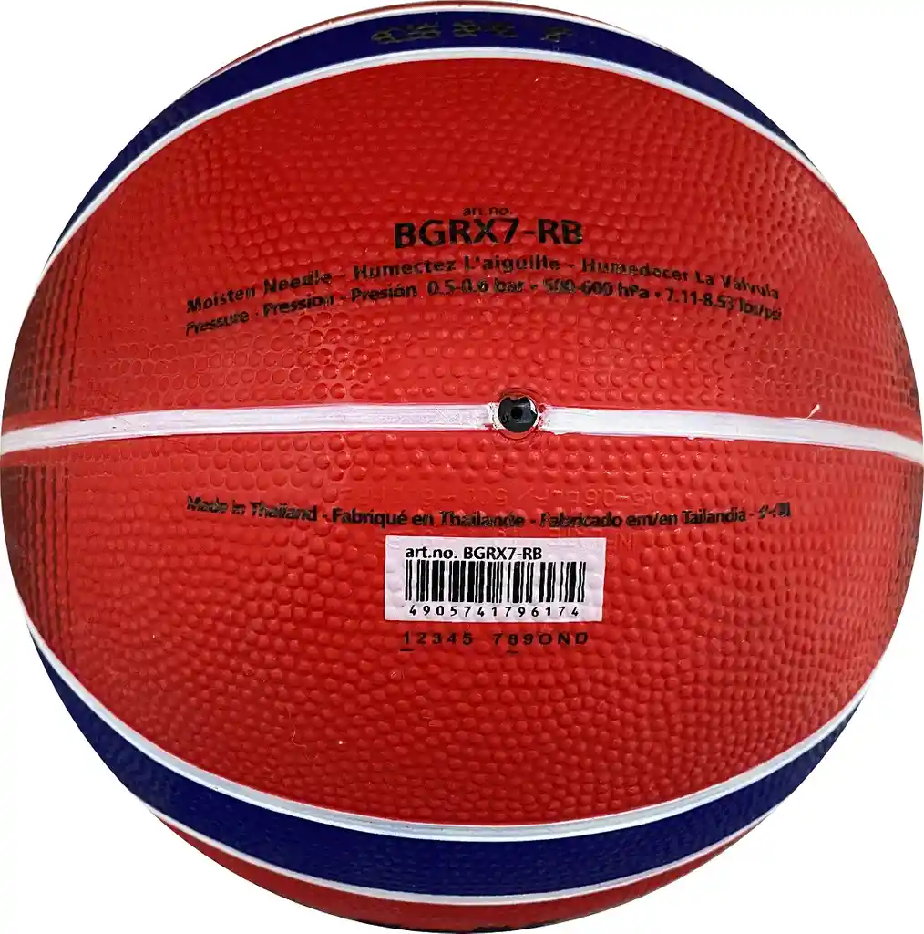 Balón De Baloncesto #7 Molten Bgrx7-ks/ Rojo-azul-rb