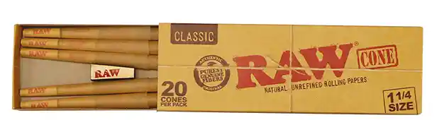 Raw Cone 20 Pack 1/4