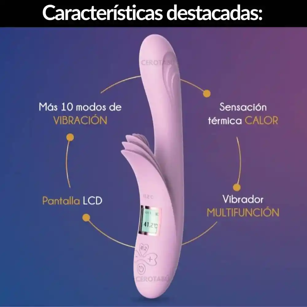 Vibrador Térmico Doble Estimulación Digital Intense