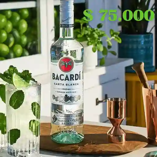 Ron Bacardi Carta Blanca Xx Botella