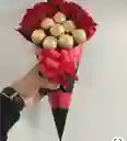 Arreglo Florales Con Chocolae-anchetas- Desayuno Sorpresas-regalos-brounch-cumpleaños-aniversario-amor Y Amistad-dia Madres-dia De La Mujer-dia Del Hombre-halloween-navidad-sanvalentin-flores-chocolates-