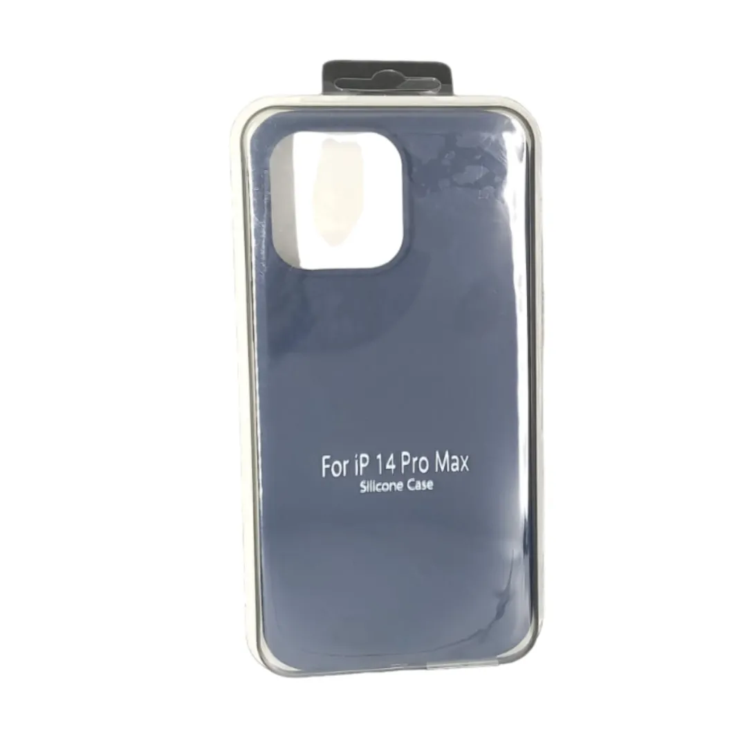 Forro Silicona Case Iphone Iphone 14 Pro Max Azul Oscuro