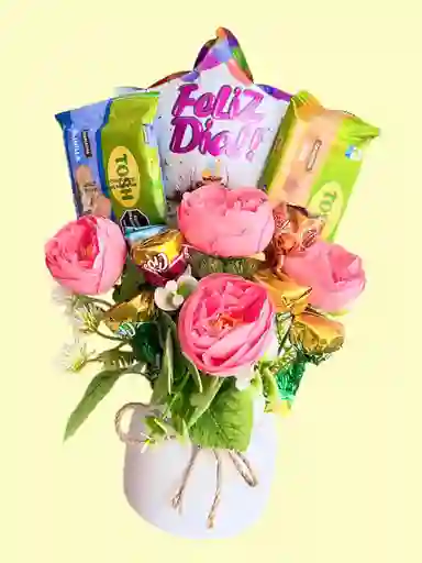 Regalo Especial Dulces Flores Coquette - Regalo Cumpleaños - Feliz Día - Dia De La Mujer