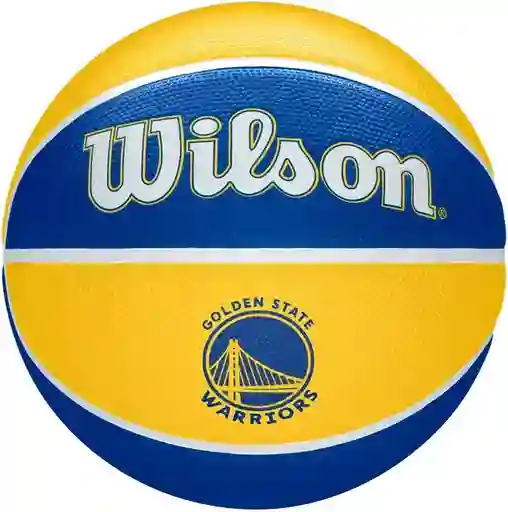 Balón De Baloncesto #7 Wilson Nba Tyde, En Caucho, Gs Warriors/ Amarillo