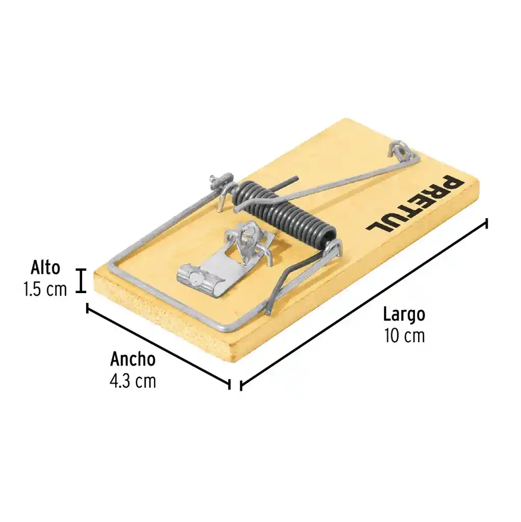 Trampa Para Raton 4" X 2 Unidades - Pretul 23709