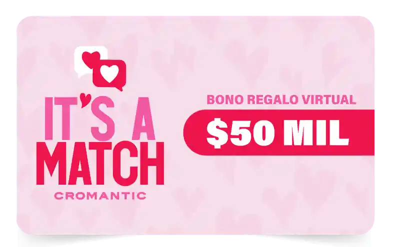 Tarjeta Regalo Cromantic $50.000