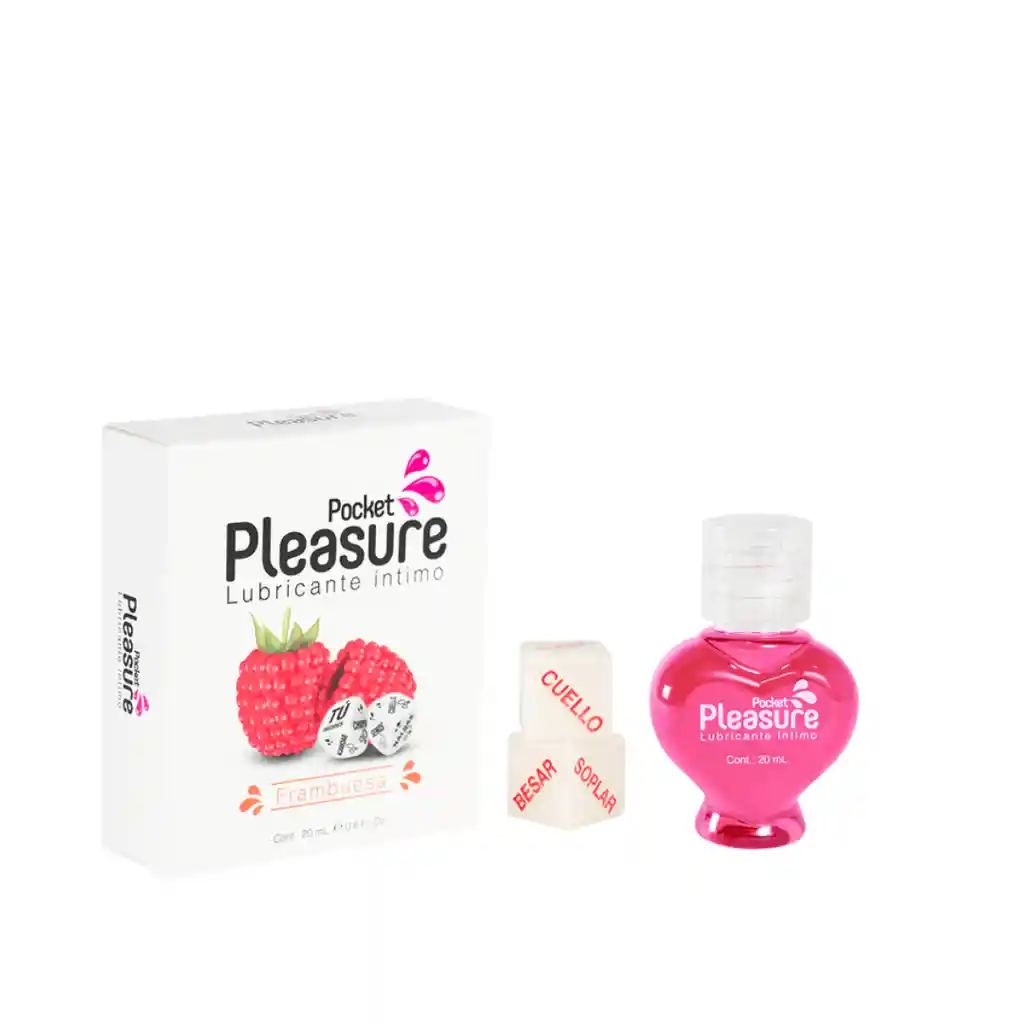 Lubricante X 20 Ml Frambuesa Pocket Pleasure