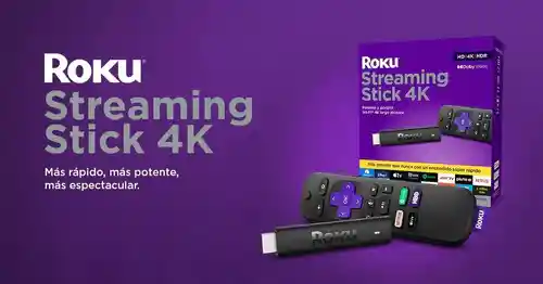 Roku Streaming Stick 4k Última Versión Smart Tv Mandos Voz