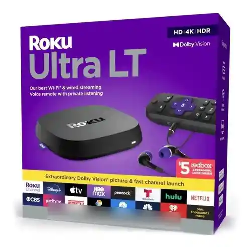 Roku Ultra Lt Última Versión Full Wifi Incluye Auriculares