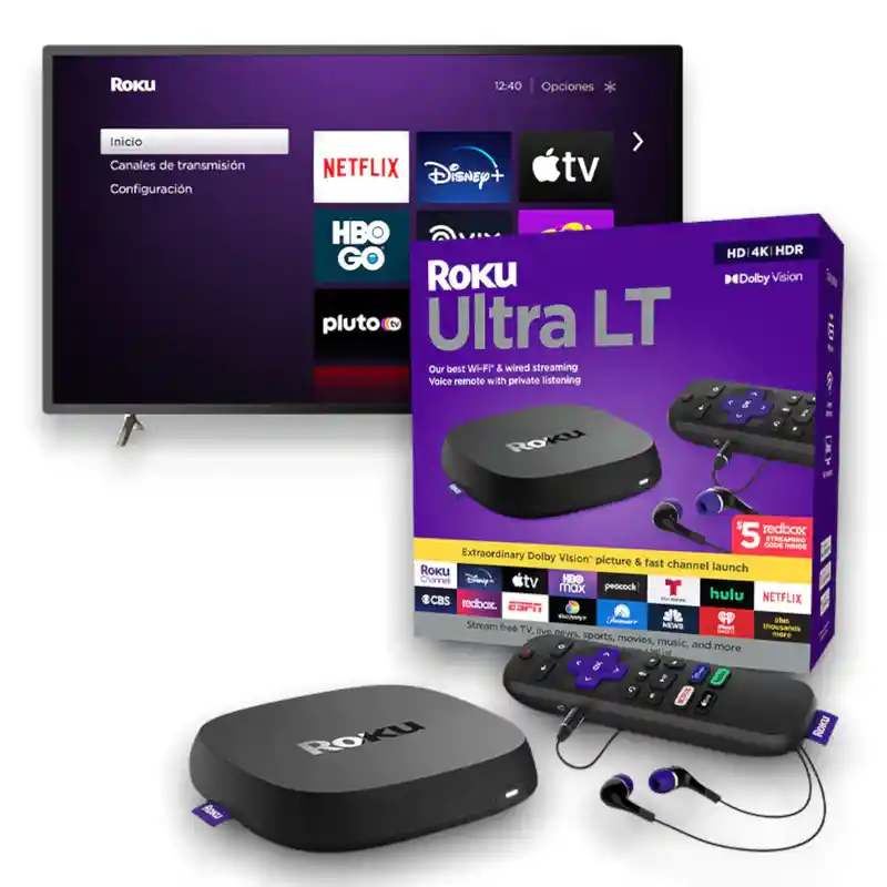 Roku Ultra Lt Última Versión Full Wifi Incluye Auriculares