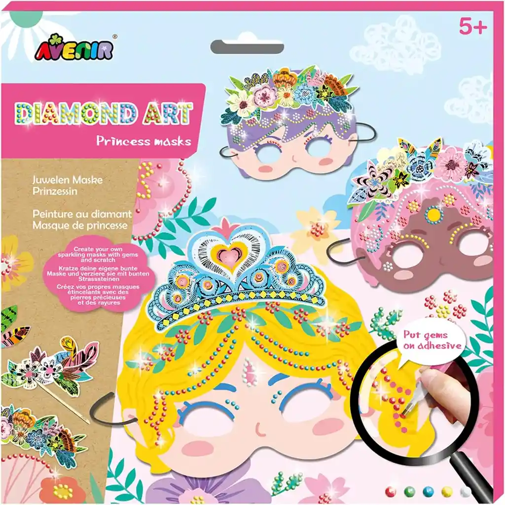 Set De Arte Y Manualidades Diseña Tus Mascaras Niños Niñas Princesas