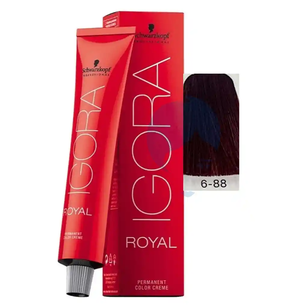 Igora Royal Tinte Rubio Oscuro Rojo Intenso #6.88 X 60ml