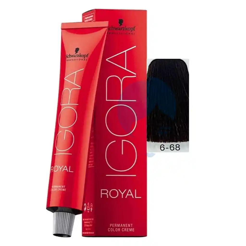 Igora Royal Tinte Rubio Oscuro Marron Rojo N.6.68 X 60ml