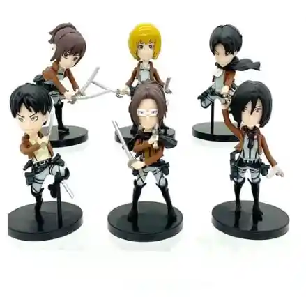 Figuras Coleccionable Shingeki No Kyojin Ataque A Los Titanes Set X 6 Levi