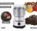 Molino Moledor De Café Y Especias Pequeñas Eléctrico Color Plateado