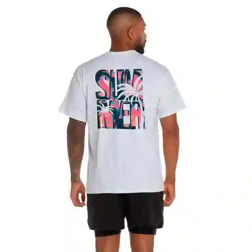 Camiseta Manga Corta Camobright Hombre Blanco-s