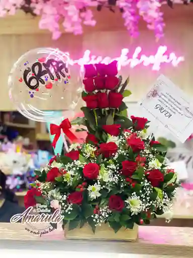 Ramo Clasico De 24 Rosas