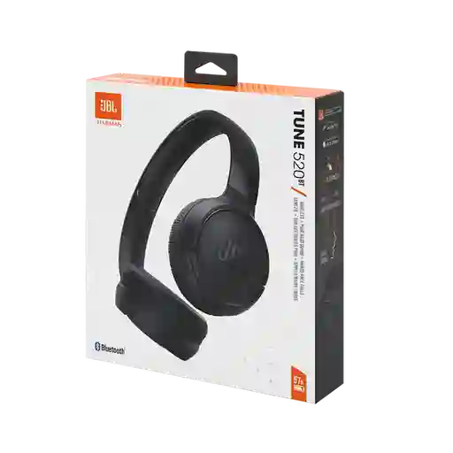 Audífonos Diadema Bluetooth Jbl Tune 520bt Pure Bass Original Negro