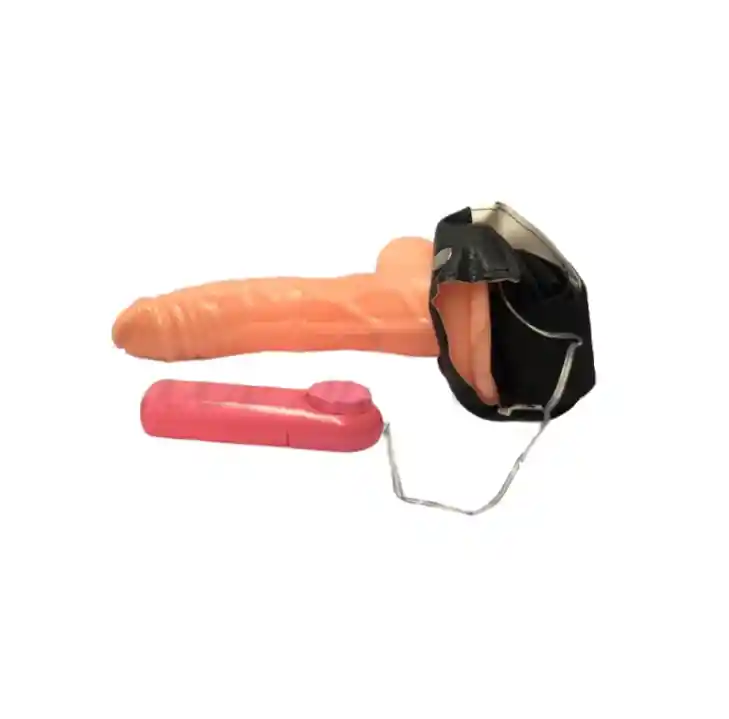 Arnes Dildo Tipo Real 22cm Vibrador Testiculos