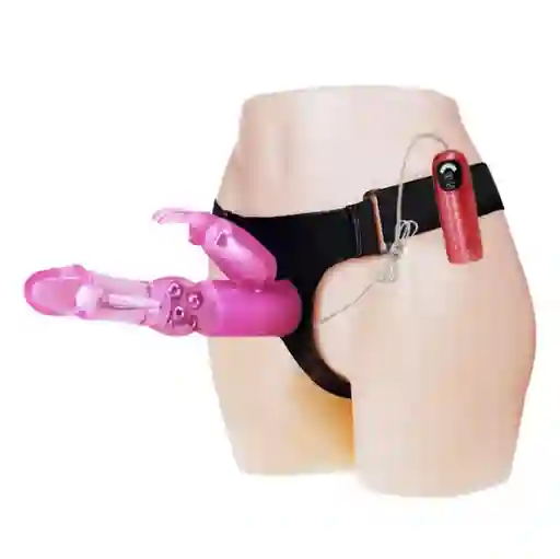 Arnes Vibrador Rotatorio Rabbit Estimulaciòn Clitorial