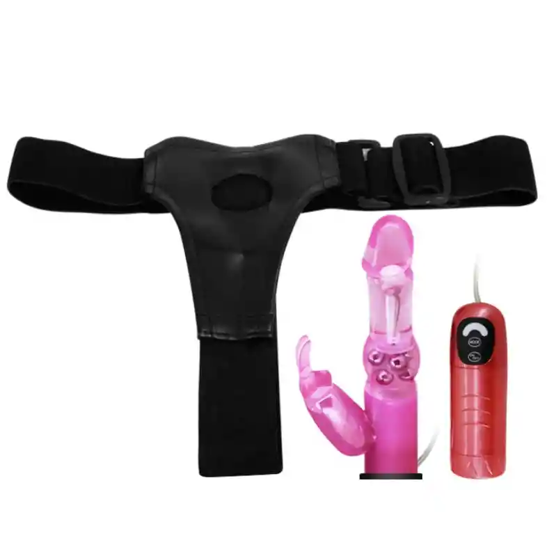 Arnes Vibrador Rotatorio Rabbit Estimulaciòn Clitorial