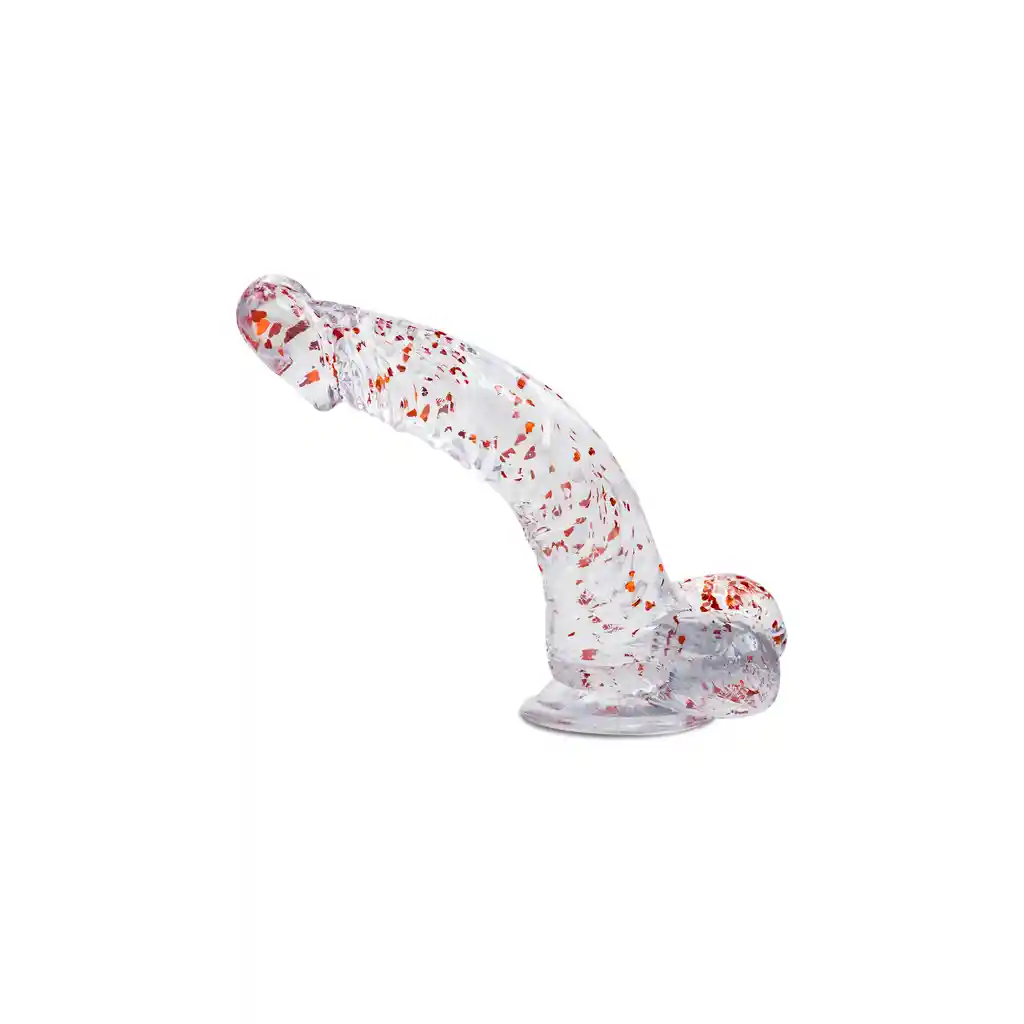 Dildo Realista Chupa Transparente 20 Cm